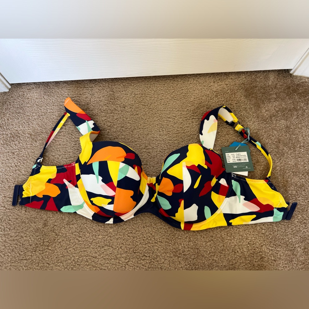 NWT Panache Bette Balcony Bikini Top in Puglia Print - Picture 4 of 8